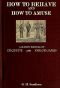 [Gutenberg 50059] • How to Behave and How to Amuse: A Handy Manual of Etiquette and Parlor Games